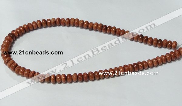 CGS63 15.5 inches 4*8mm rondelle goldstone beads wholesale
