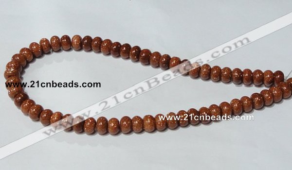 CGS64 15.5 inches 6*10mm rondelle goldstone beads wholesale