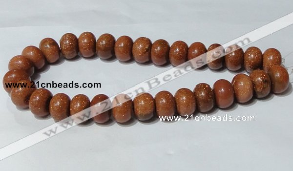 CGS66 15.5 inches 13*18mm rondelle goldstone beads wholesale