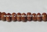 CGS67 15.5 inches 5*8mm faceted rondelle goldstone beads wholesale