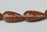 CGS72 15.5 inches 10*20mm teardrop goldstone beads wholesale