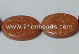 CGS79 15.5 inches 18*25mm oval goldstone beads wholesale