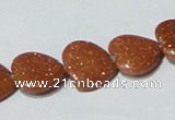 CGS83 15.5 inches 14*14mm heart goldstone beads wholesale