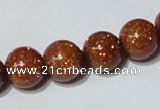 CGS86 15.5 inches 10mm round goldstone beads wholesale