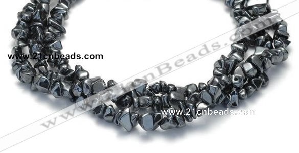 CHE09 34 inches hematite chips beads strand Wholesale