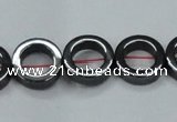 CHE1015 15.5 inches 12mm donut hematite beads wholesale