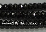 CHE102 15.5 inches 3*4mm faceted rondelle hematite beads wholesale