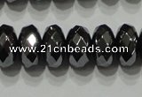 CHE104 15.5 inches 5*8mm faceted rondelle hematite beads wholesale