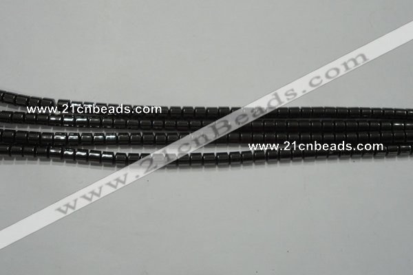 CHE114 15.5 inches 3*3mm tyre hematite beads wholesale