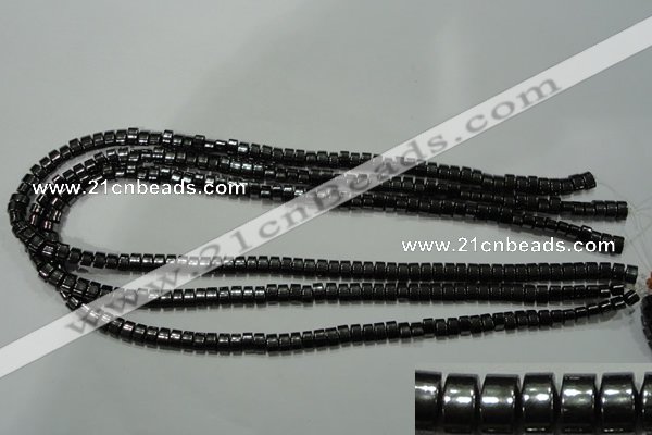 CHE115 15.5 inches 4*6mm tyre hematite beads wholesale