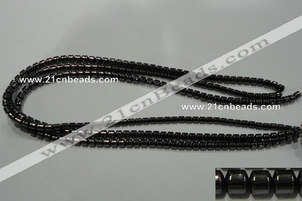 CHE116 15.5 inches 5*5mm tyre hematite beads wholesale