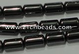 CHE117 15.5 inches 5*8mm tube hematite beads wholesale