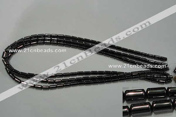 CHE117 15.5 inches 5*8mm tube hematite beads wholesale