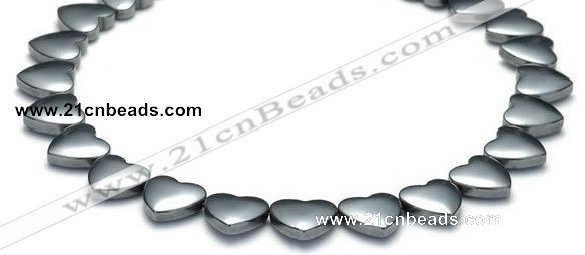 CHE12 15 inches 12mm heart shape hematite beads Wholesale