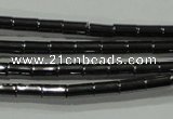 CHE120 15.5 inches 2*4mm tube hematite beads wholesale