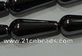 CHE149 15.5 inches 8*20mm teardrop hematite beads wholesale