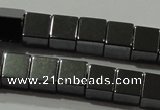 CHE182 15.5 inches 6*6mm cube hematite beads wholesale