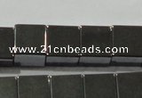 CHE183 15.5 inches 8*8mm cube hematite beads wholesale