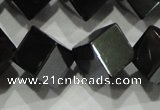 CHE188 15.5 inches 8*8mm cube hematite beads wholesale