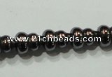 CHE190 15.5 inches 6*8mm calabash hematite beads wholesale