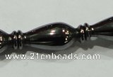 CHE195 15.5 inches 8*20mm vase-shaped hematite beads wholesale