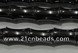 CHE204 15.5 inches 8*12mm bamboo hematite beads wholesale