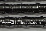 CHE207 15.5 inches 8*12mm bamboo hematite beads wholesale