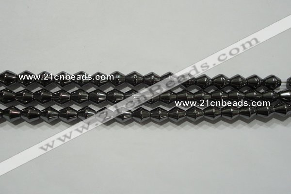 CHE211 15.5 inches 6*6mm bicone hematite beads wholesale