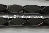 CHE225 15.5 inches 10*20mm faceted cuboid hematite beads wholesale