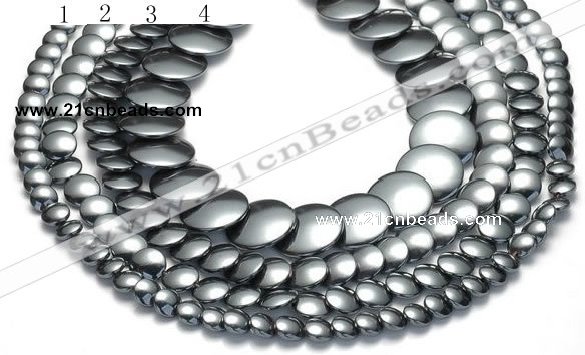 CHE23 16 inches 8mm & 10mm & 12mm & 20mm coin hematite beads