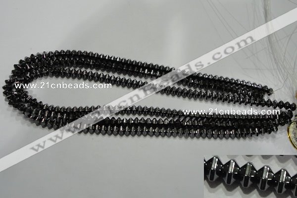 CHE235 15.5 inches 4*6mm star hematite beads wholesale