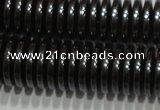 CHE239 15.5 inches 1*6mm dish hematite beads wholesale