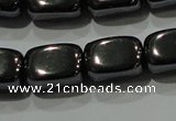 CHE249 15.5 inches 8*12mm cuboid hematite beads wholesale