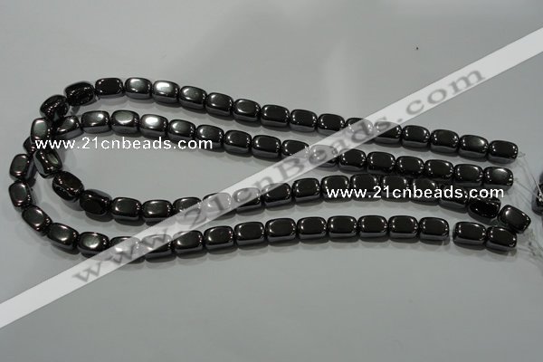 CHE249 15.5 inches 8*12mm cuboid hematite beads wholesale