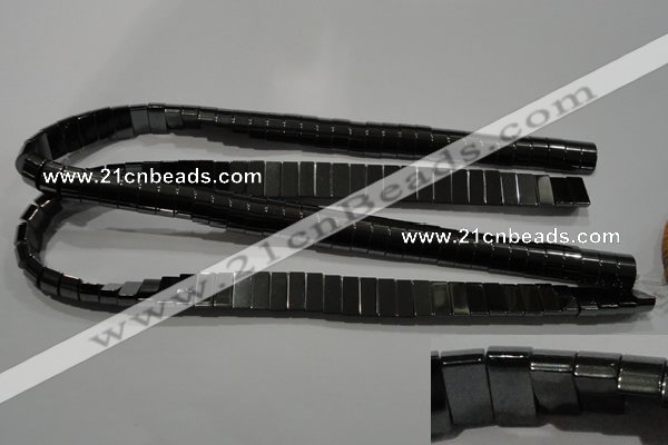 CHE254 15.5 inches 4*5*10mm hematite beads wholesale