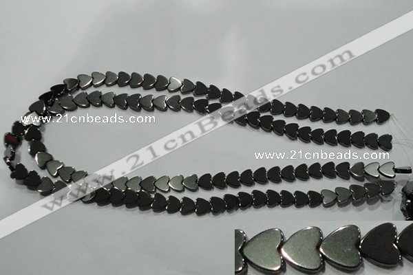 CHE268 15.5 inches 8*8mm heart hematite beads wholesale