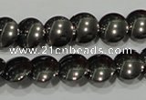 CHE271 15.5 inches 12mm flat round hematite beads wholesale