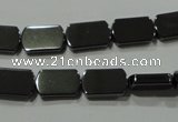 CHE291 15.5 inches 8*13mm rectangle hematite beads wholesale