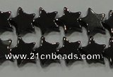 CHE293 15.5 inches 6mm star hematite beads wholesale