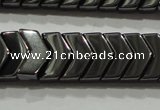 CHE297 15.5 inches 6*9mm hematite beads wholesale