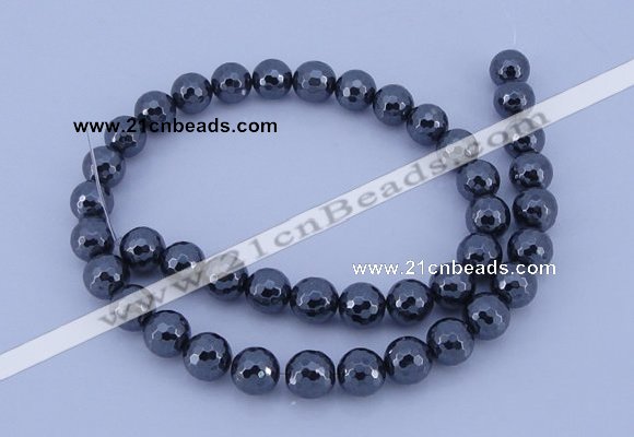 CHE30 16 inches 2mm faceted round hematite beads Wholesale