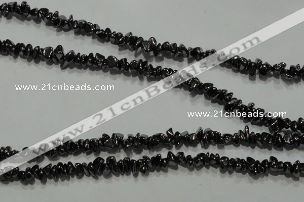 CHE306 15.5 inches 3*5mm – 6*8mm hematite chips beads wholesale