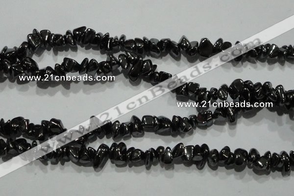 CHE307 15.5 inches 4*6mm – 8*12mm hematite chips beads wholesale