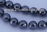 CHE34 16 inches 8mm faceted round hematite beads Wholesale