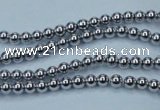 CHE421 15.5 inches 2mm round plated hematite beads wholesale