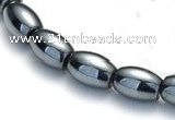 CHE51 15.5  inches 5*8mm rice shape hematite beads Wholesale