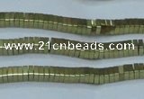 CHE559 15.5 inches 1*2*2mm square plated hematite beads wholesale