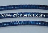 CHE564 15.5 inches 1*2*2mm square plated hematite beads wholesale