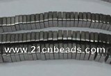CHE579 15.5 inches 1*4*4mm square plated hematite beads wholesale