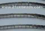 CHE600 15.5 inches 3*3mm cube plated hematite beads wholesale